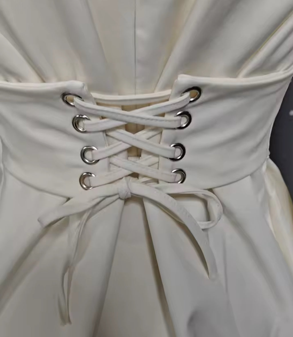 NEW $125 Izza Off White Structured Blazer Dress