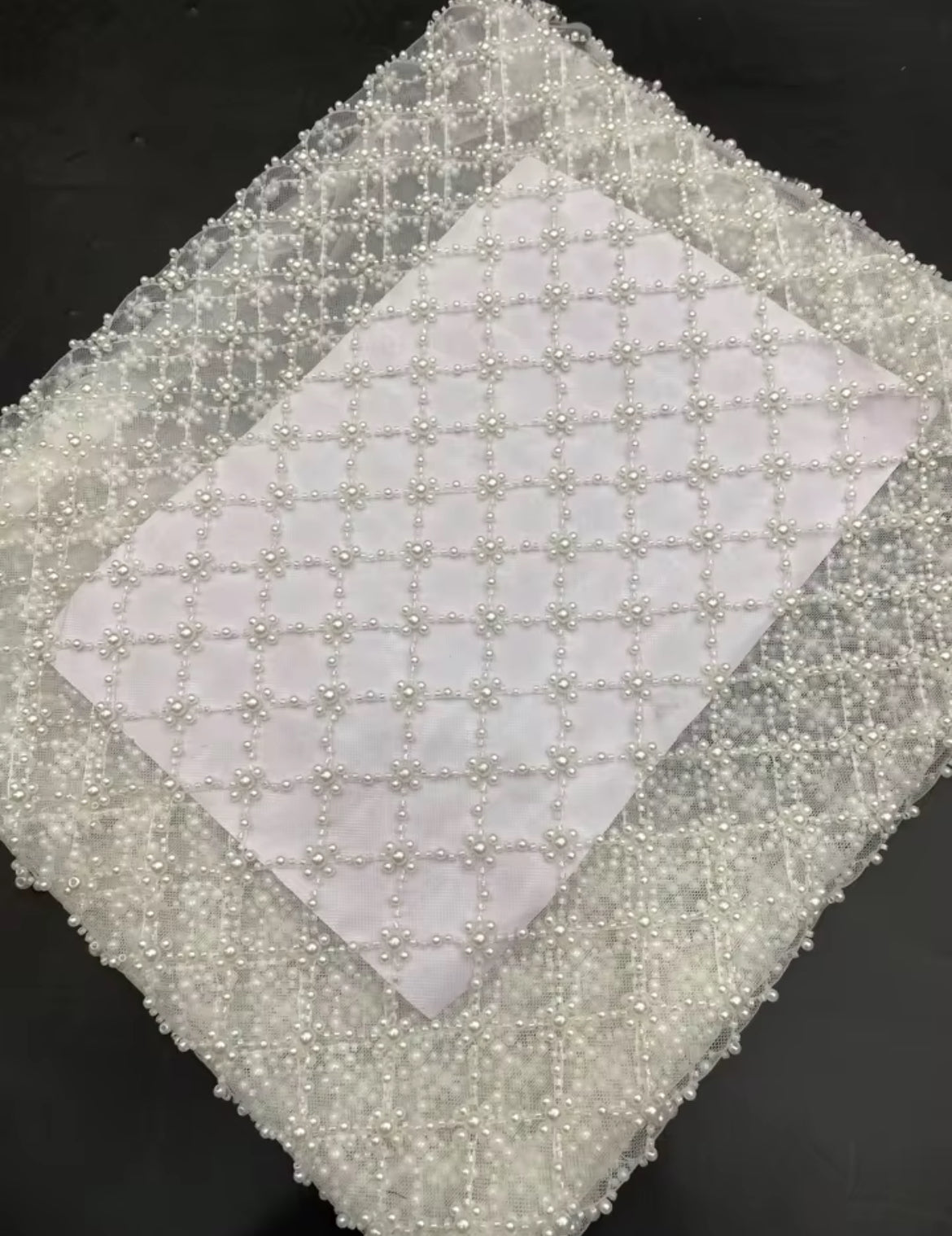 Custom Pearl Corset Mini Bridal Dress