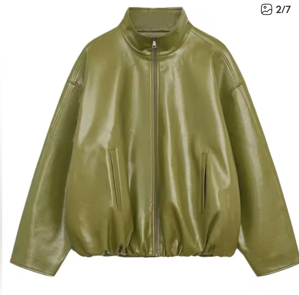 NWT  $285 Green Envy Vegan Leather Set