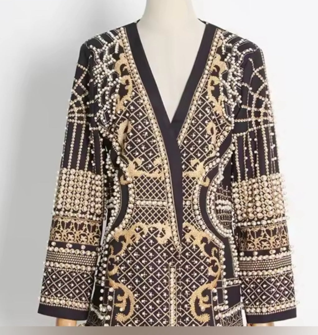 Pearl Embellished Monaco Blazer