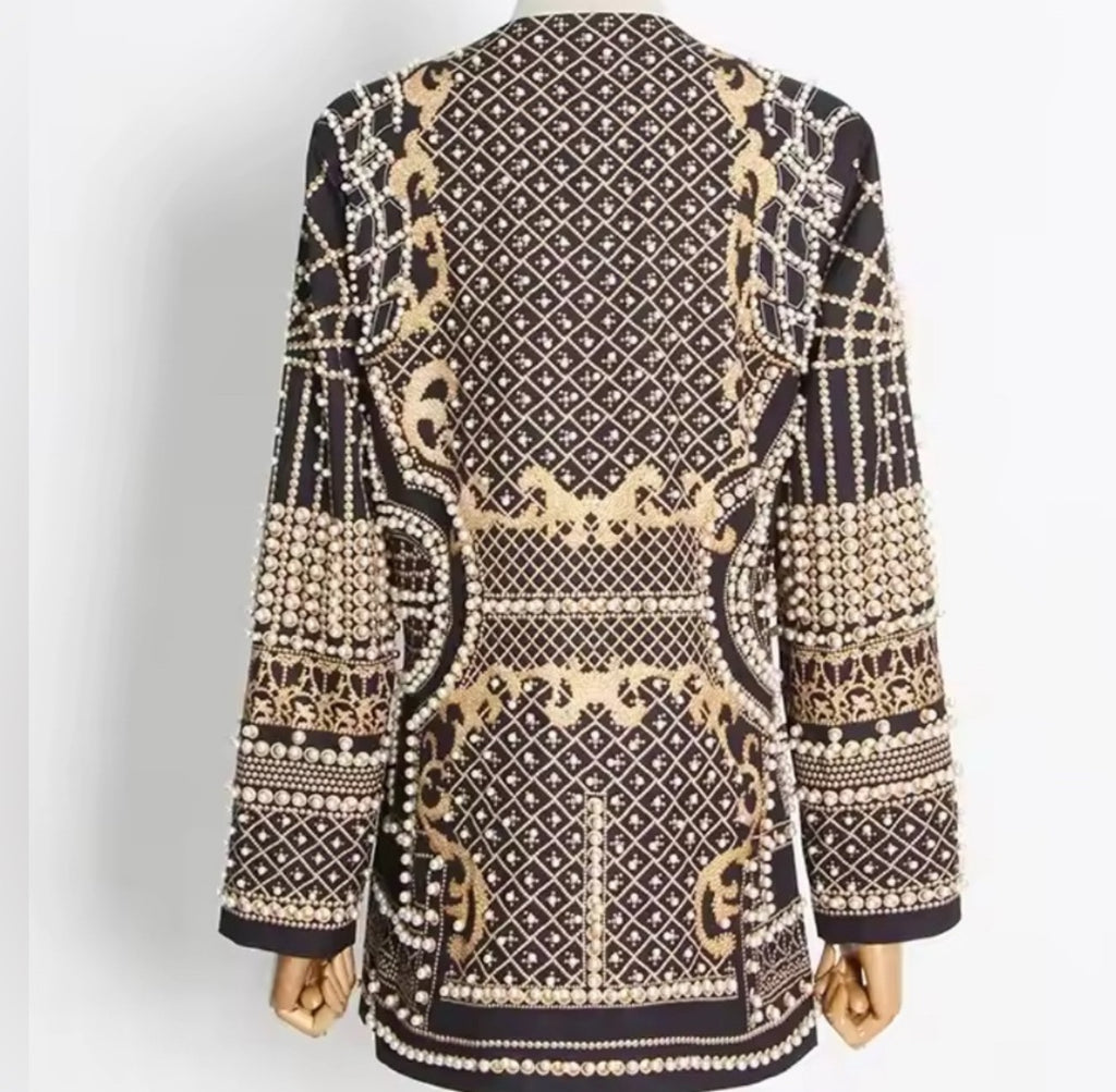 Pearl Embellished Monaco Blazer