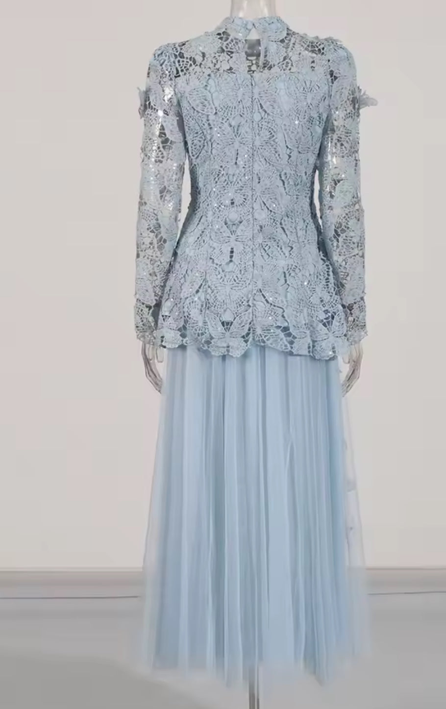 NEW $189 Ivy and Lace Long Sleeve Blue Set