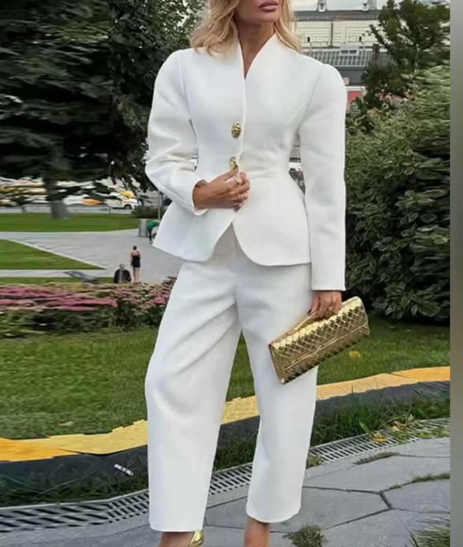 NEW $195 Finka Structured Pant Suit Set