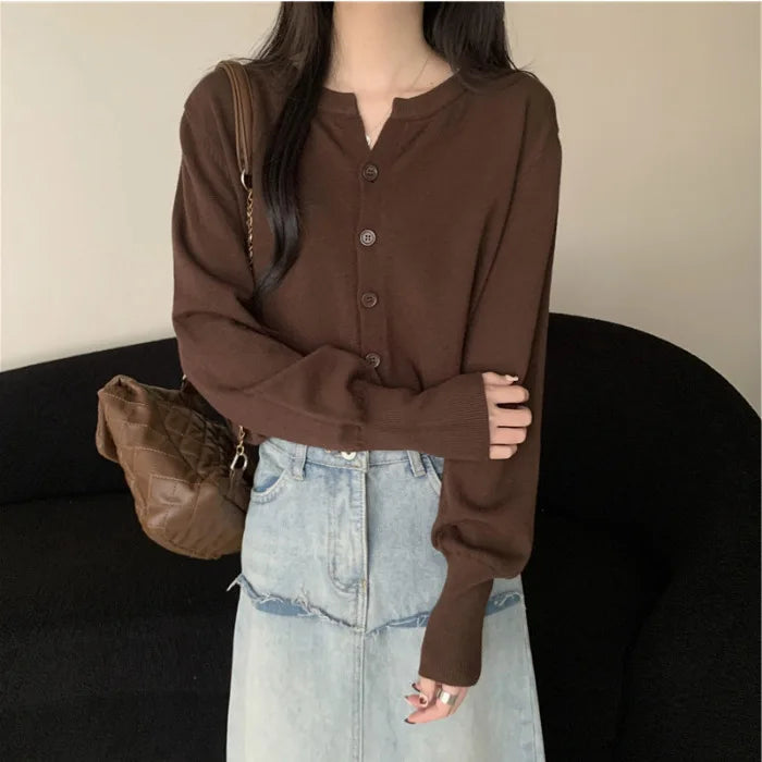 Tassel Patchwork Printed Cardigan Women Geometric Patterns Belts V-neck Long Sleeve Knitted Streetwear Lady Sweater 2025 Autumn